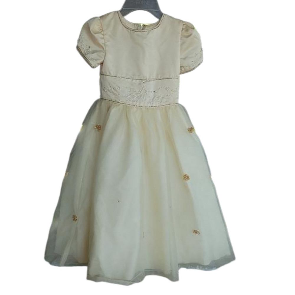 Romantic‎ Bridal yellow girl Dress size 4